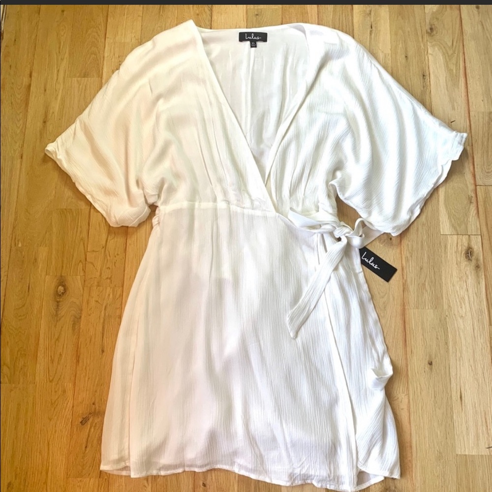 NEW White Lulu’s wrap dress